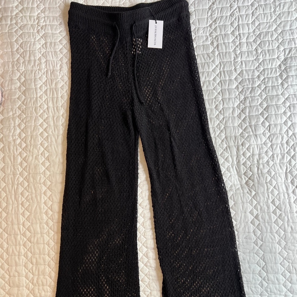 WeWoreWhat | Crochet Drawcord Pant | Sz M (NWT) - Picture 2 of 4